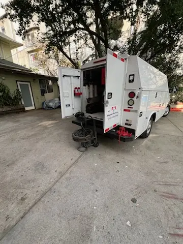 Magnet Plumbing service vehicle on-site for Slab Leak Repair in Plantation